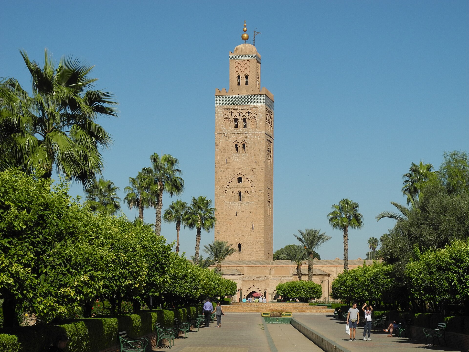 Koutoubia Mosque, in Marrakesh, Morocco