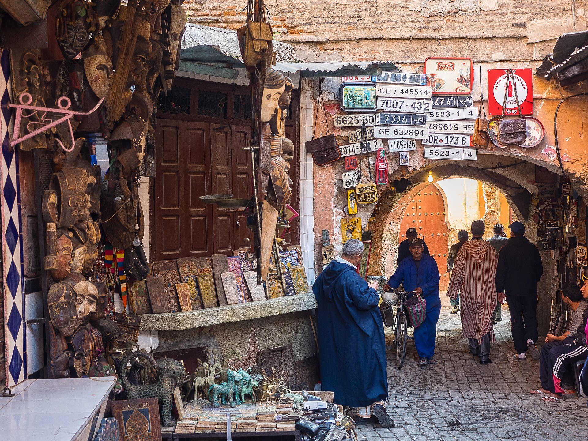 Jemaa el-Fna Souks (markets) / Marrakesh / Morocco